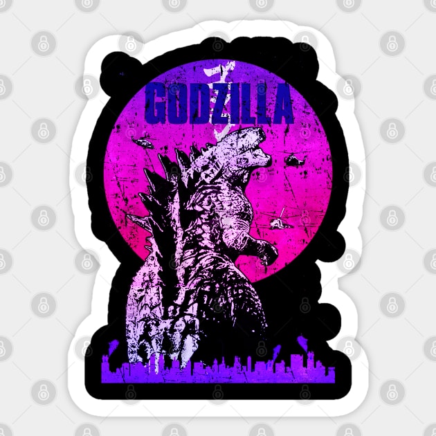 Godzilla Sticker by RANS.STUDIO